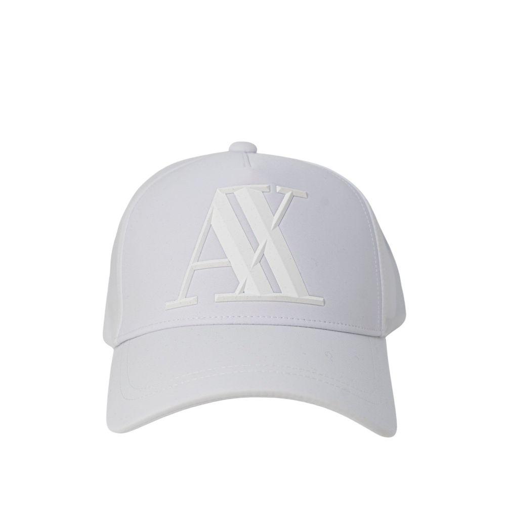 Armani Exchange White Cotton Hats & Cap - Arichezz.store