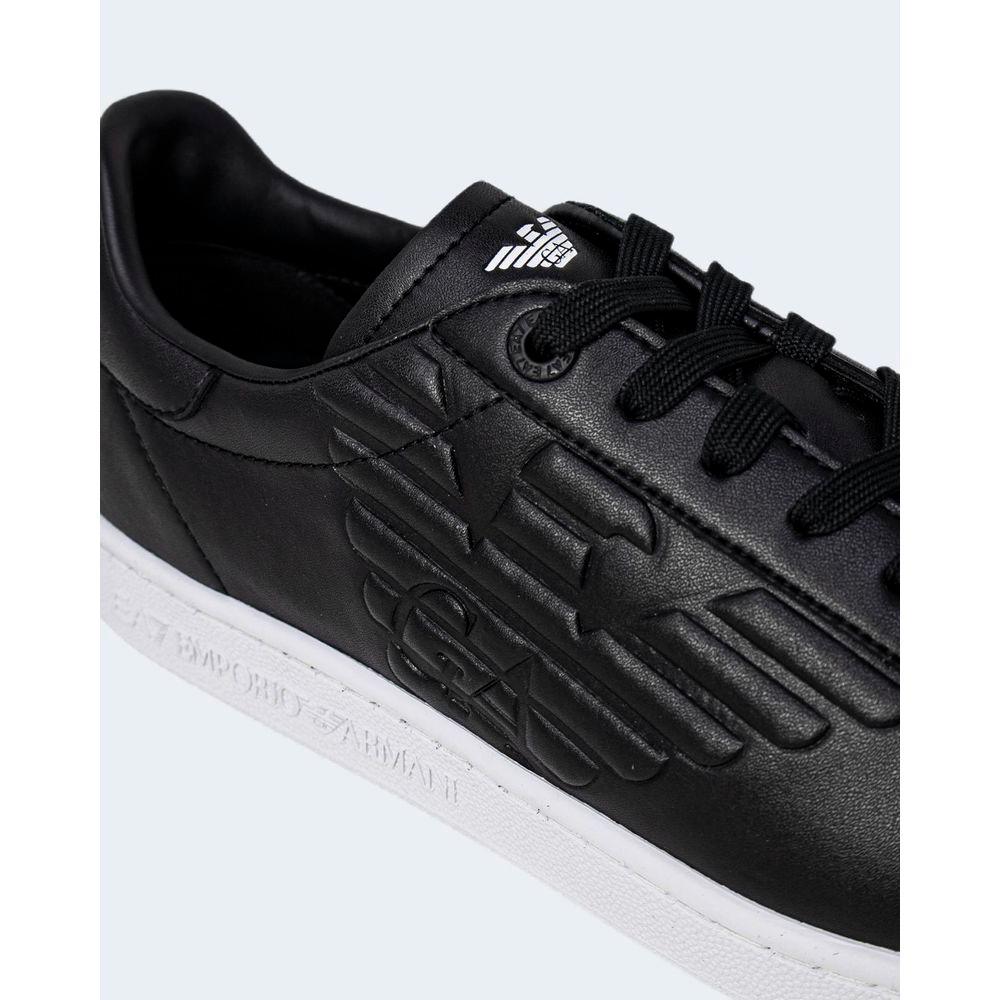 EA7 Emporio Armani Black And White Polyethylene Sneaker - Arichezz.store