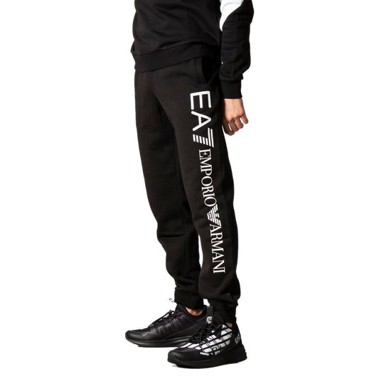 EA7 Emporio Armani Black Cotton Jeans & Pant - Arichezz.store