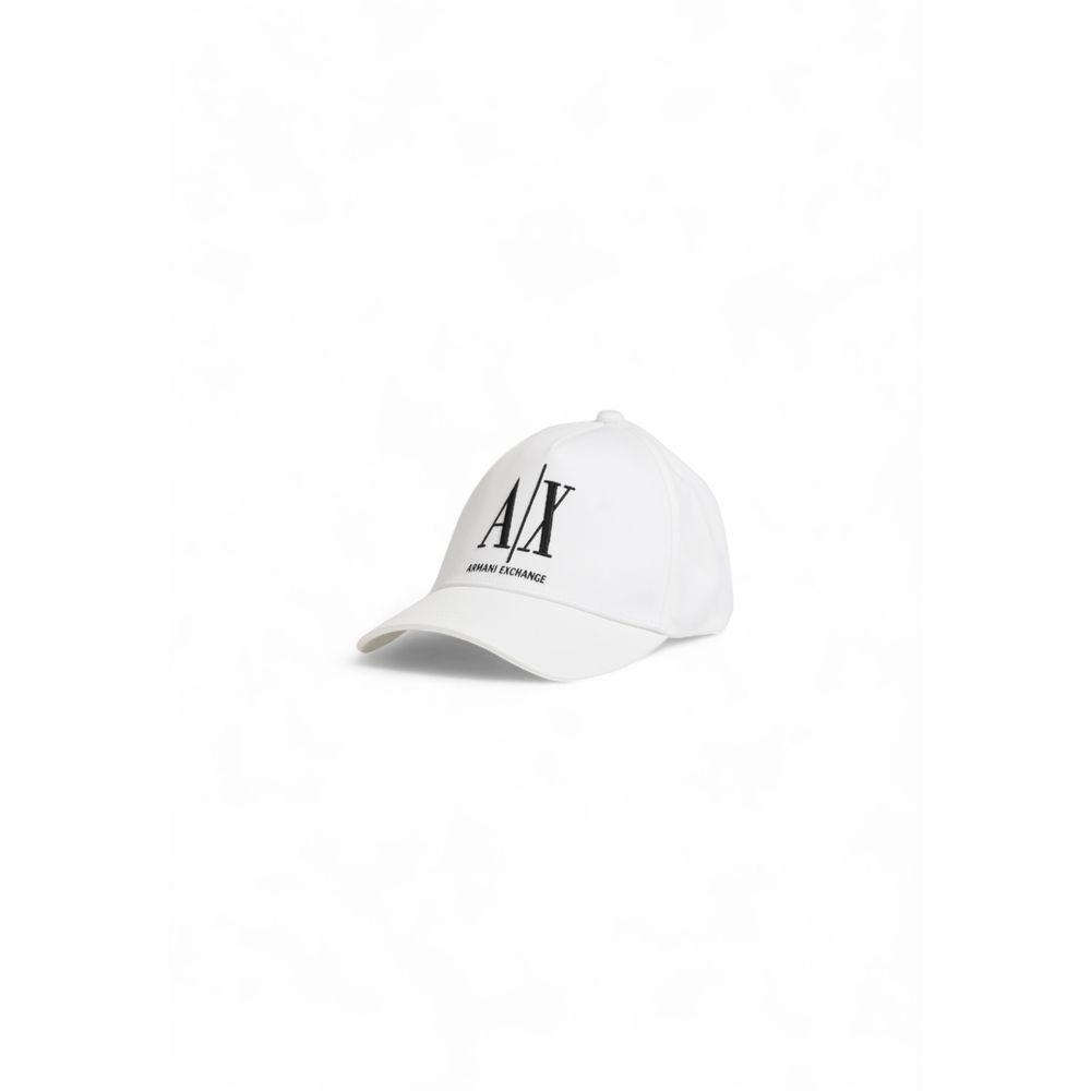 Armani Exchange White Cotton Hats & Cap - Arichezz.store