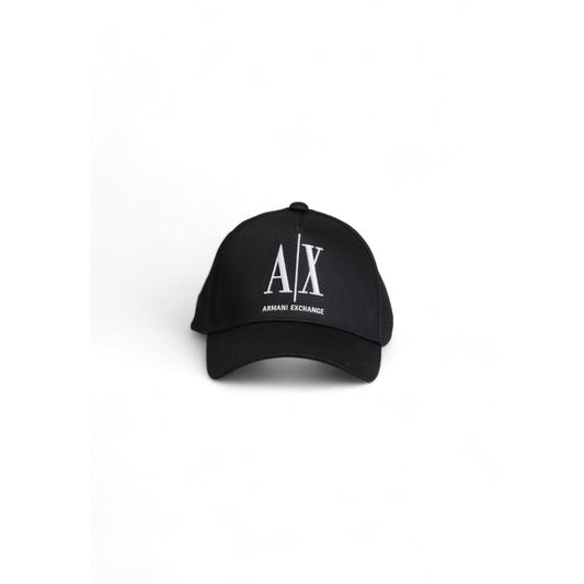 Armani Exchange Black Cotton Hats & Cap - Arichezz.store