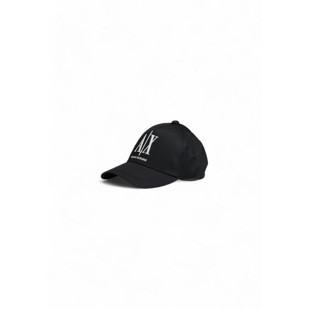 Armani Exchange Black Cotton Hats & Cap - Arichezz.store