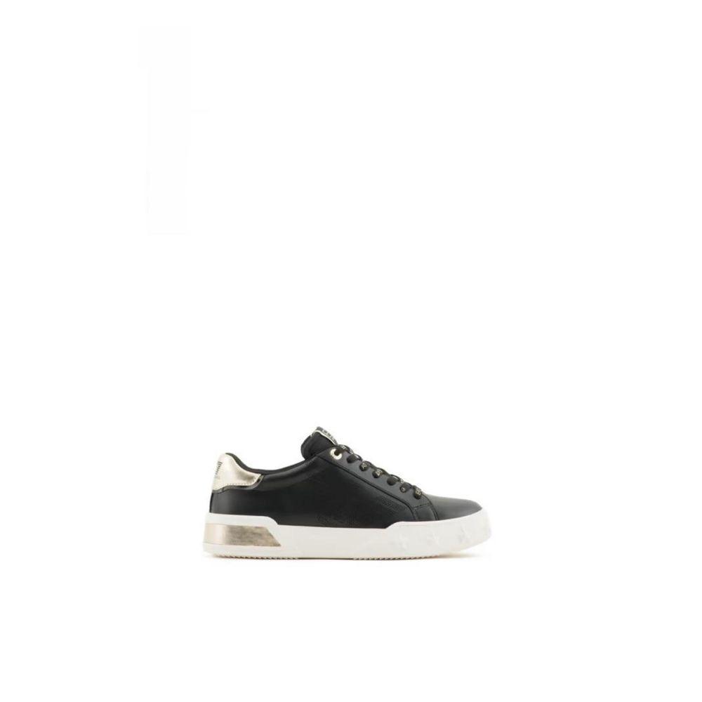 EA7 Emporio Armani Black And White Polyester Sneaker - Arichezz.store