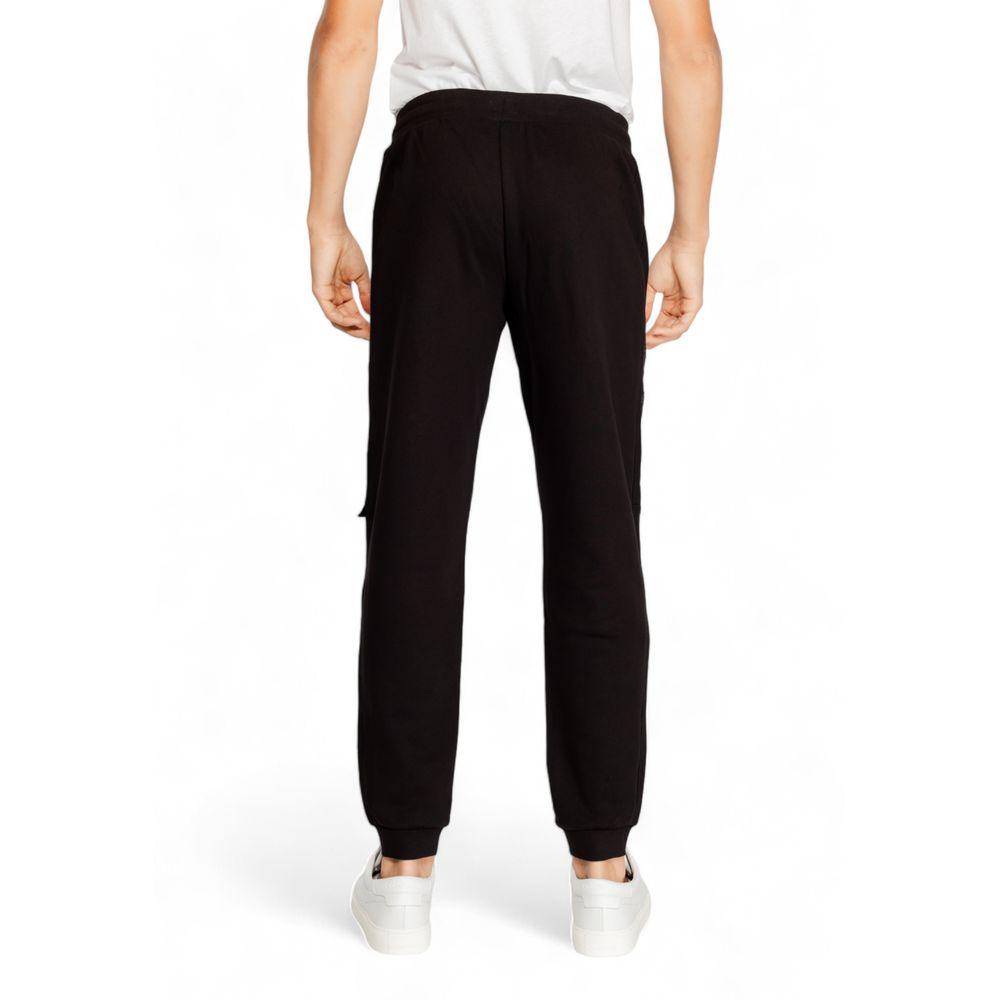 EA7 Emporio Armani Black Cotton Jeans & Pant - Arichezz.store