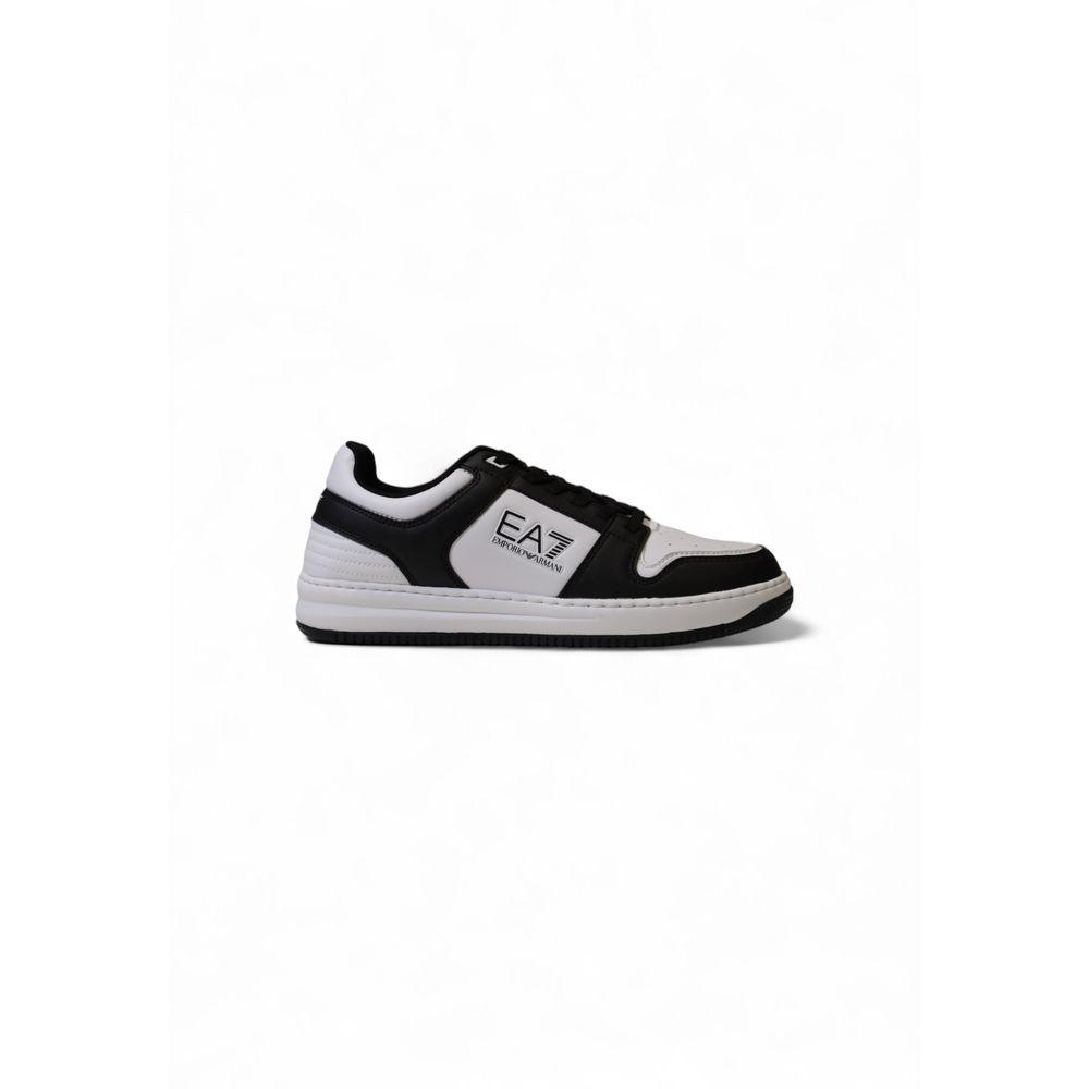 EA7 Emporio Armani Black And White Polyester Sneaker - Arichezz.store