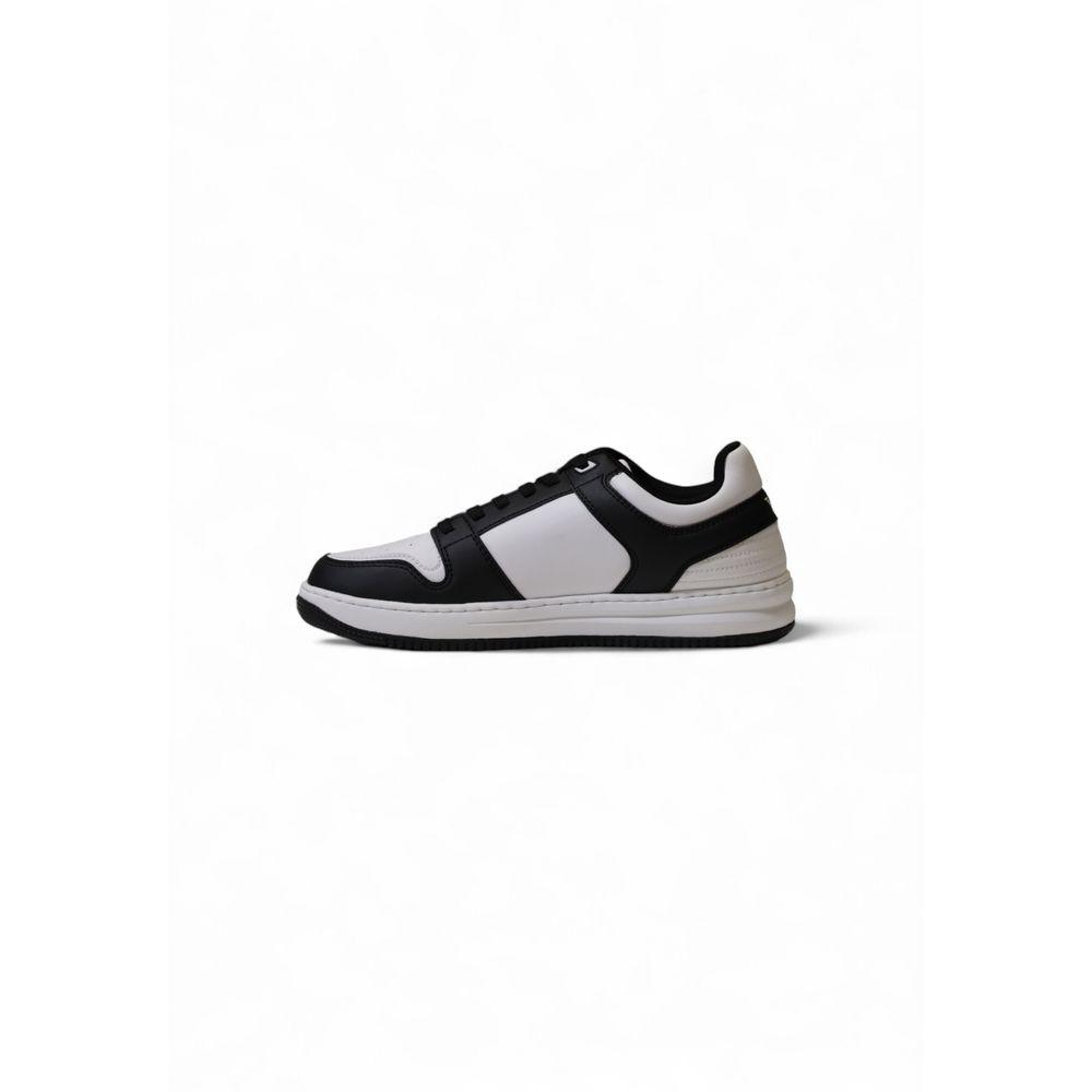 EA7 Emporio Armani Black And White Polyester Sneaker - Arichezz.store