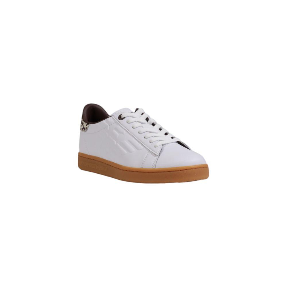 EA7 Emporio Armani Beige Leather Sneaker - Arichezz.store