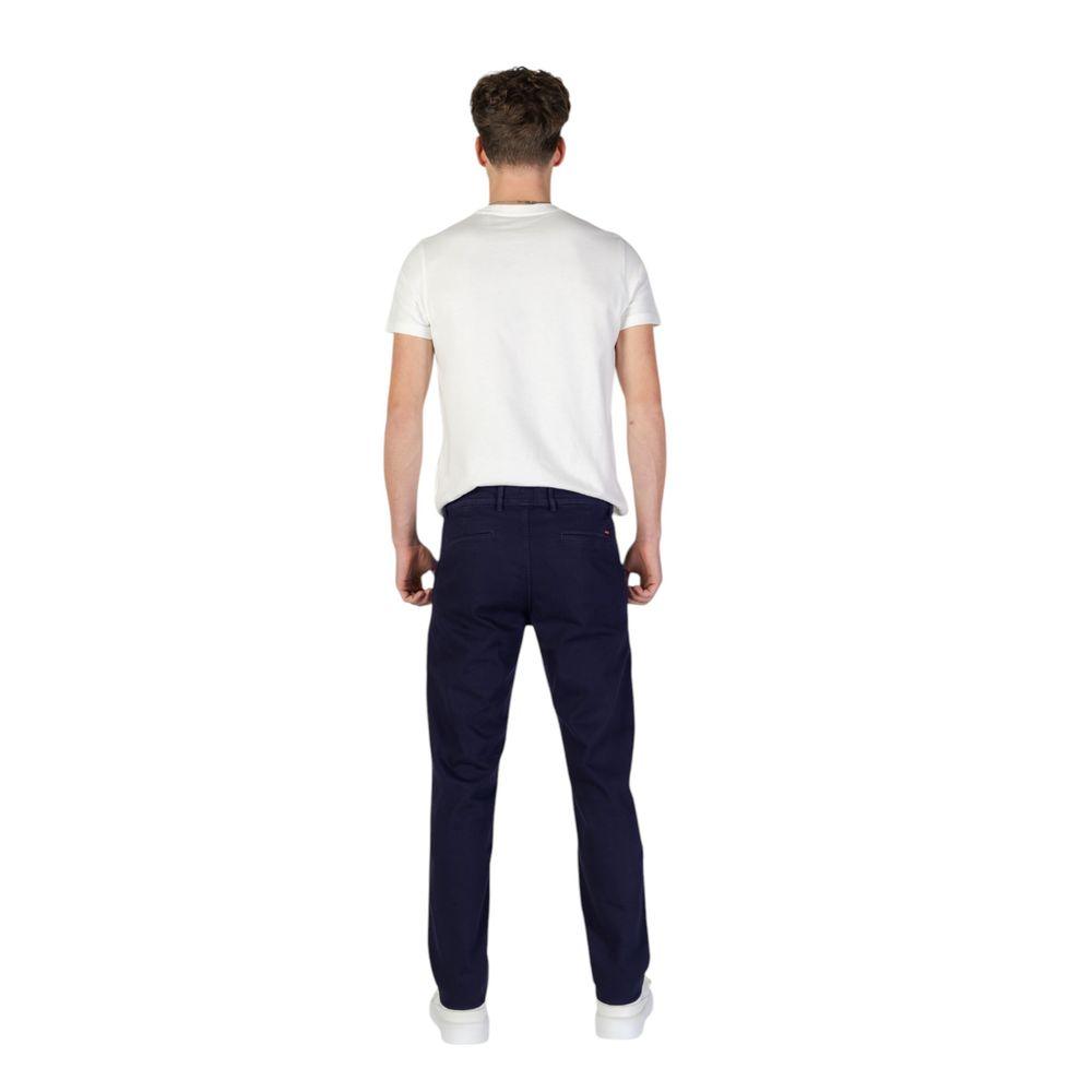 Hugo Boss Blue Cotton Jeans & Pant - Arichezz.store