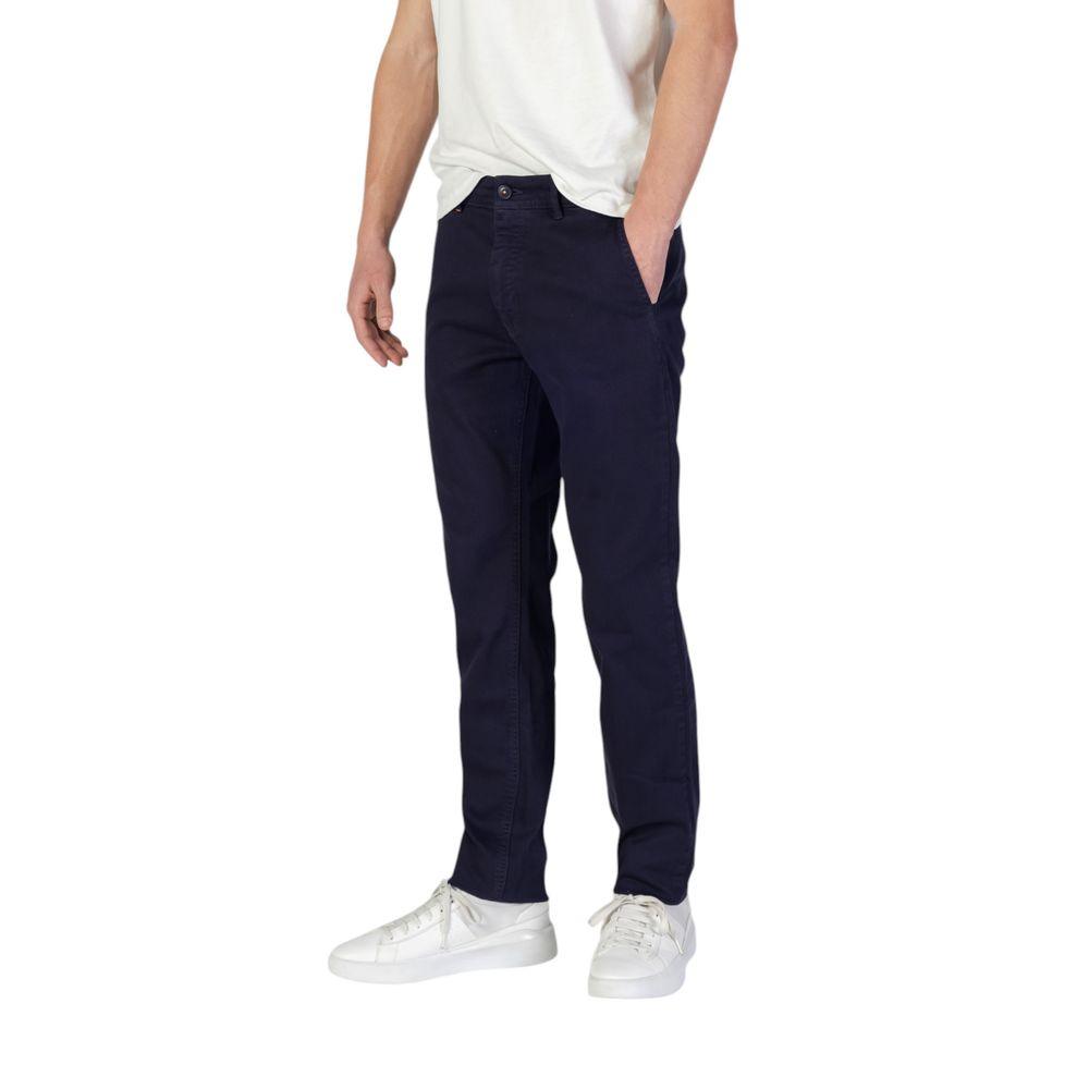 Hugo Boss Blue Cotton Jeans & Pant - Arichezz.store