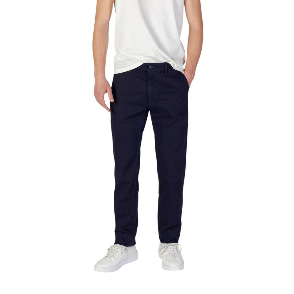 Hugo Boss Blue Cotton Jeans & Pant - Arichezz.store