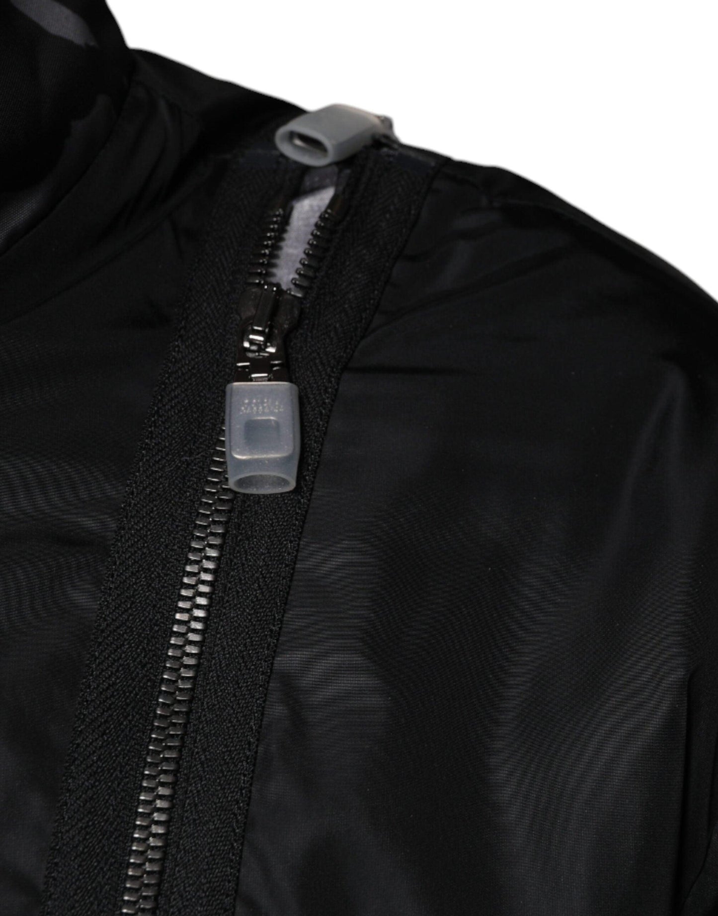 Dolce & Gabbana Black Nylon Full Zip Men Bomber Jacket - Arichezz.store