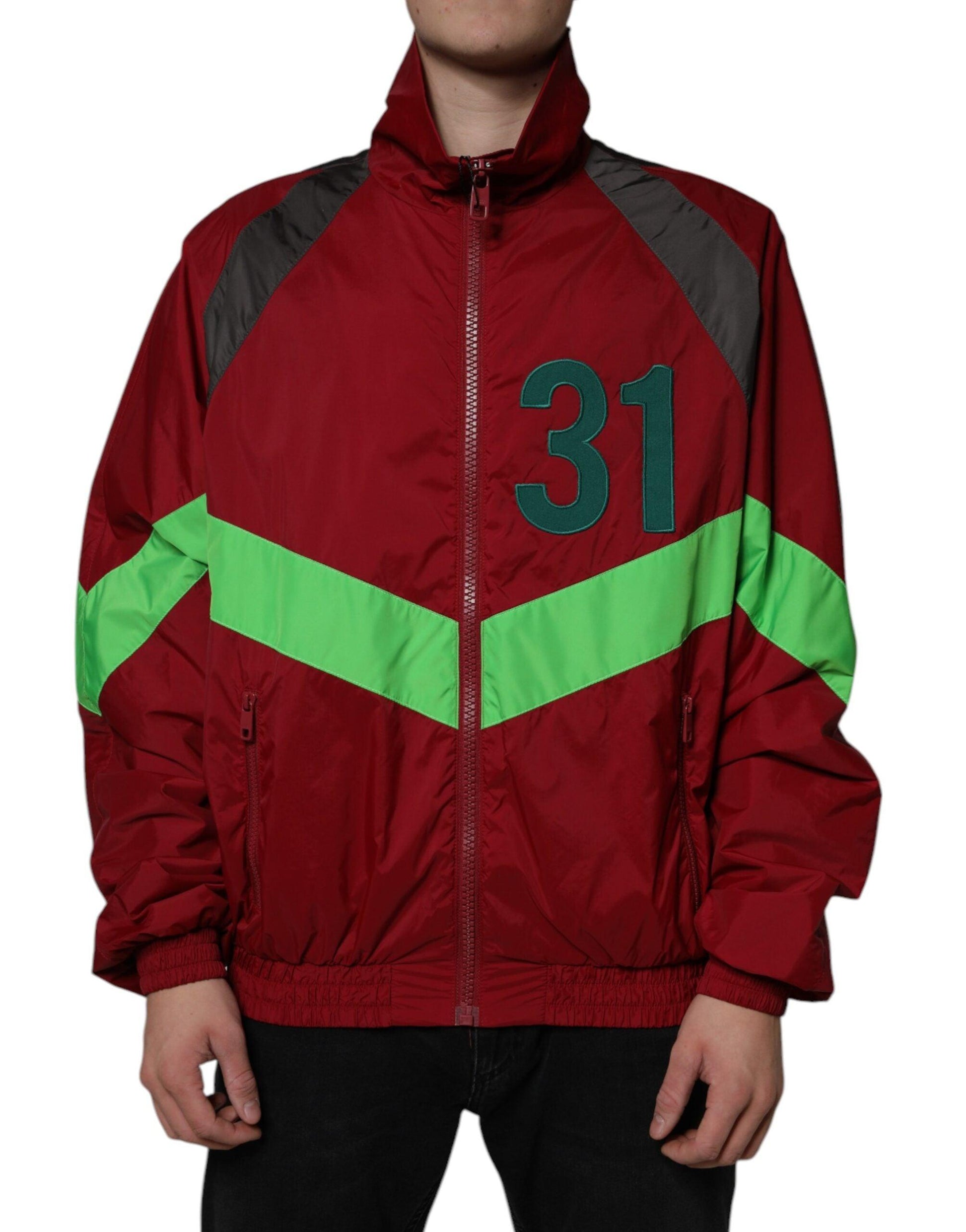 Dolce & Gabbana Multicolor Nylon Full Zip Windbreaker Jacket - Arichezz.store