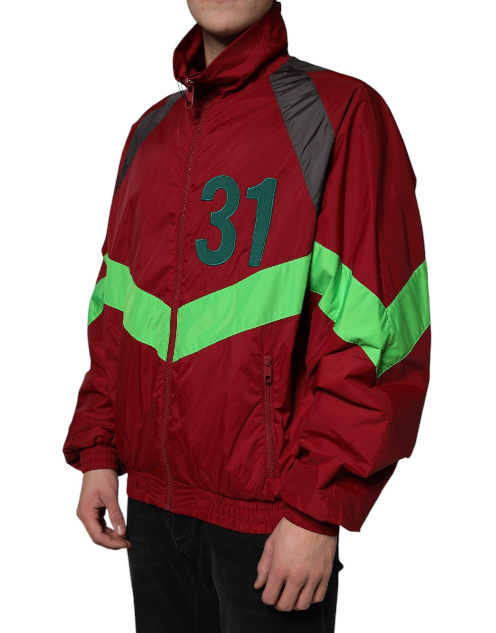 Dolce & Gabbana Multicolor Nylon Full Zip Windbreaker Jacket - Arichezz.store