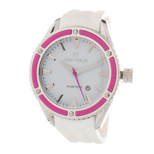 Folli Follie White Silicone Watch - Arichezz.store