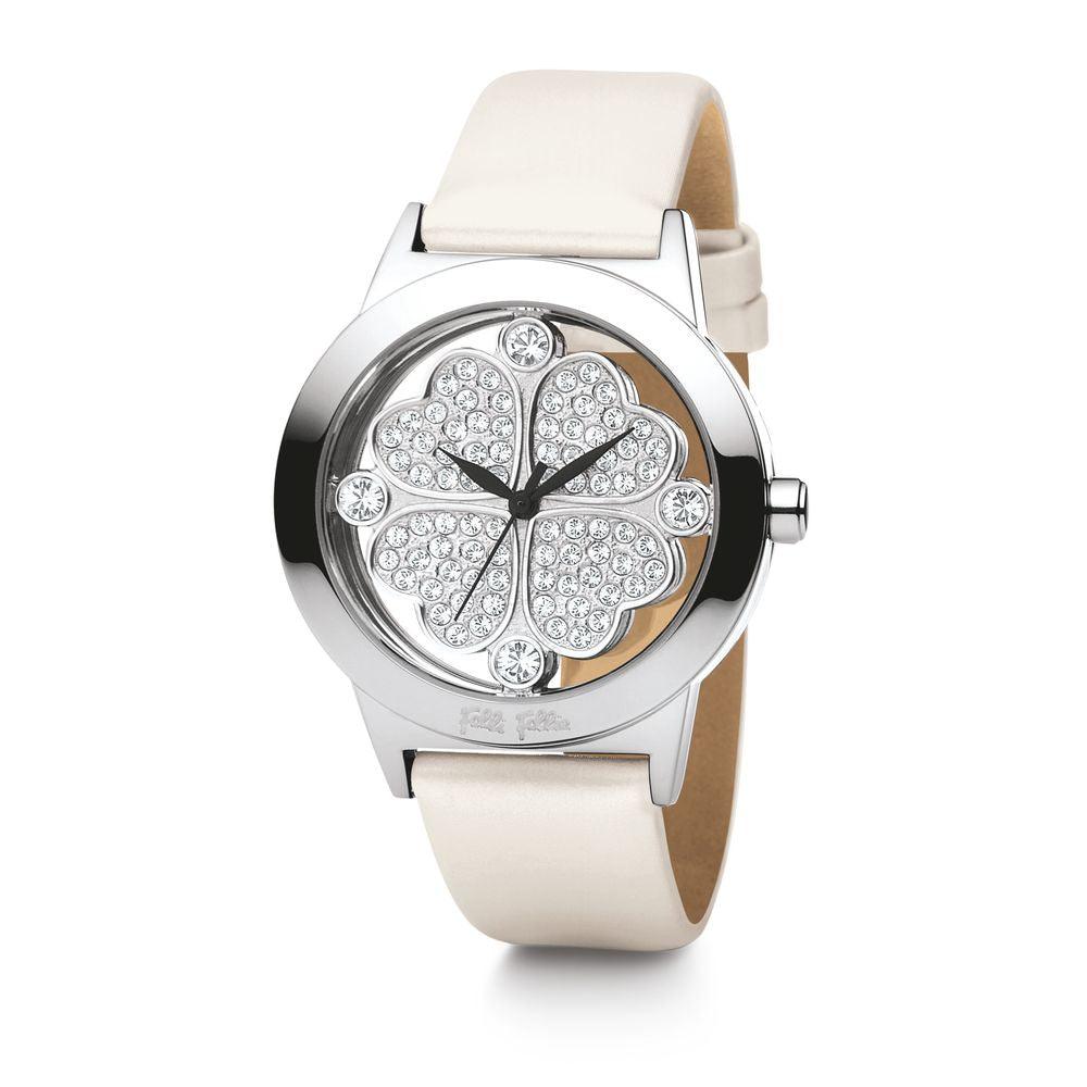 Folli Follie White Leather Watch - Arichezz.store