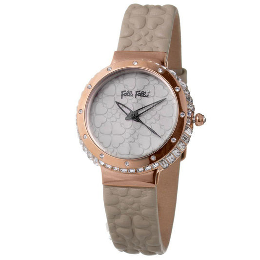 Folli Follie Gray Leather Watch - Arichezz.store