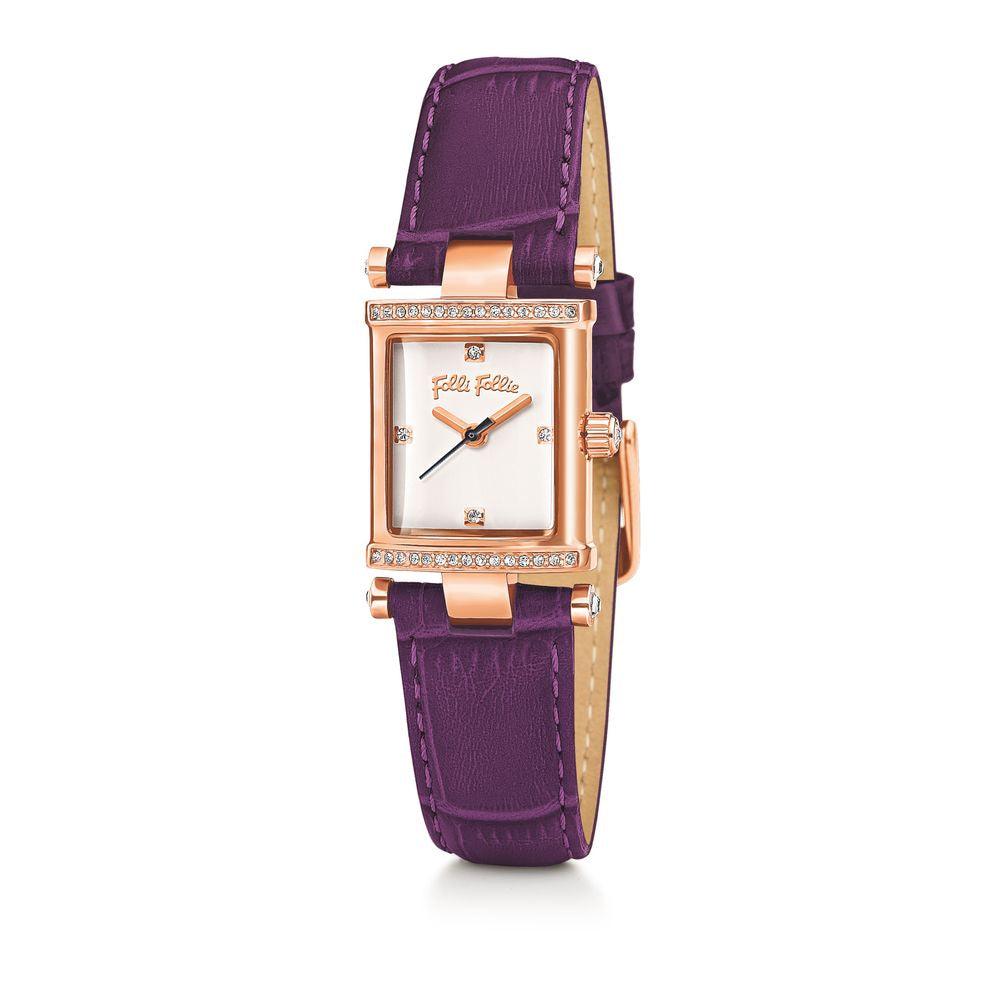 Folli Follie Purple Leather Watch - Arichezz.store