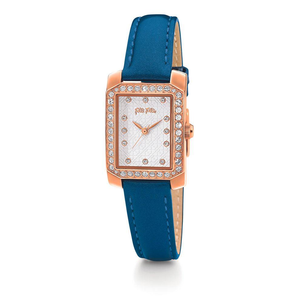 Folli Follie Blue Leather Watch - Arichezz.store