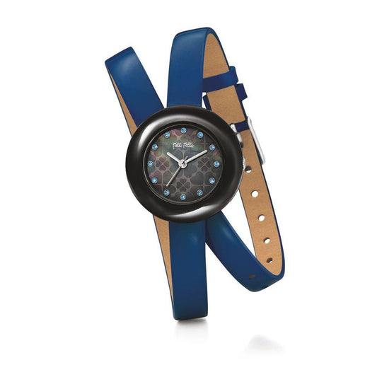 Folli Follie Blue Leather Watch - Arichezz.store