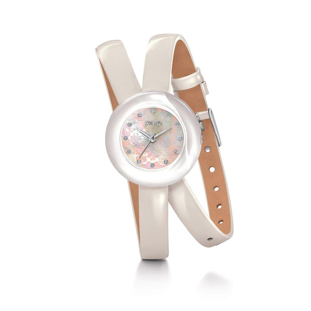 Folli Follie White Leather Watch - Arichezz.store