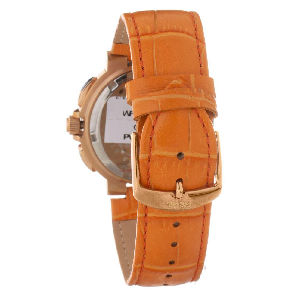 Folli Follie Orange Leather Watch - Arichezz.store