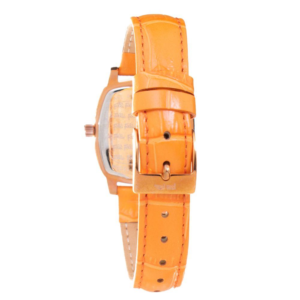 Folli Follie Orange Leather Watch - Arichezz.store