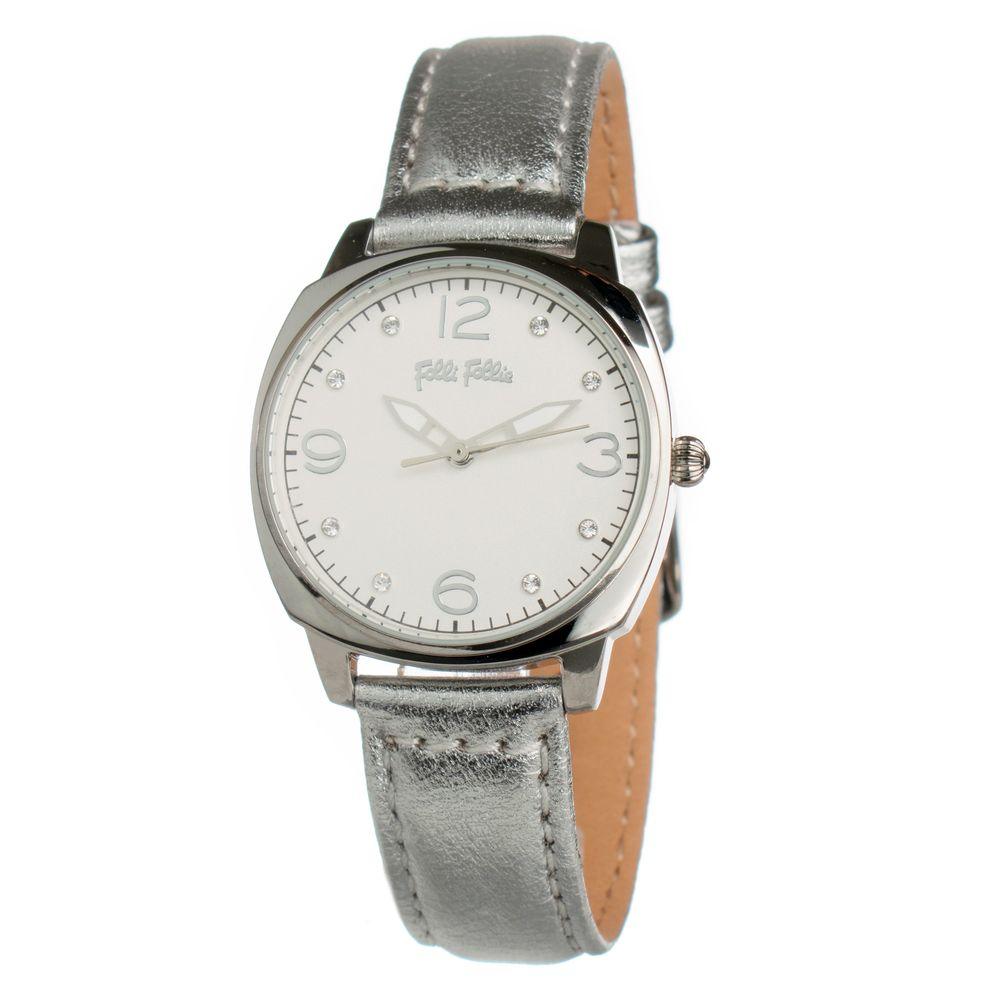 Folli Follie Gray Leather Watch - Arichezz.store