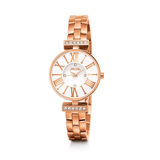 Folli Follie Gold Steel Watch - Arichezz.store