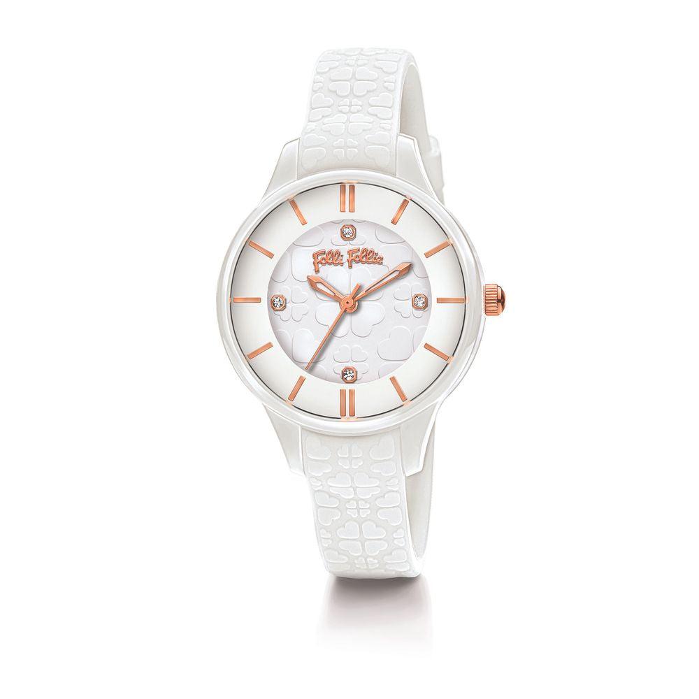 Folli Follie White Plastic Watch - Arichezz.store