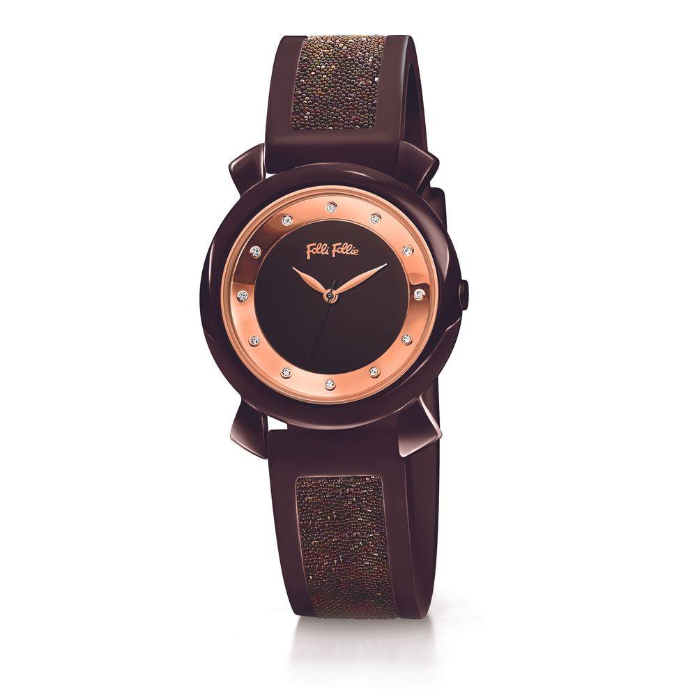 Folli Follie Brown Plastic Watch - Arichezz.store