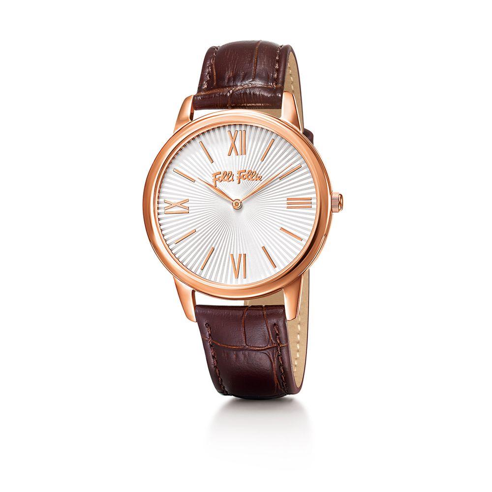 Folli Follie Brown Leather Watch - Arichezz.store