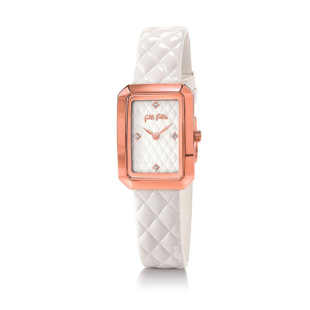 Folli Follie White Leather Watch - Arichezz.store