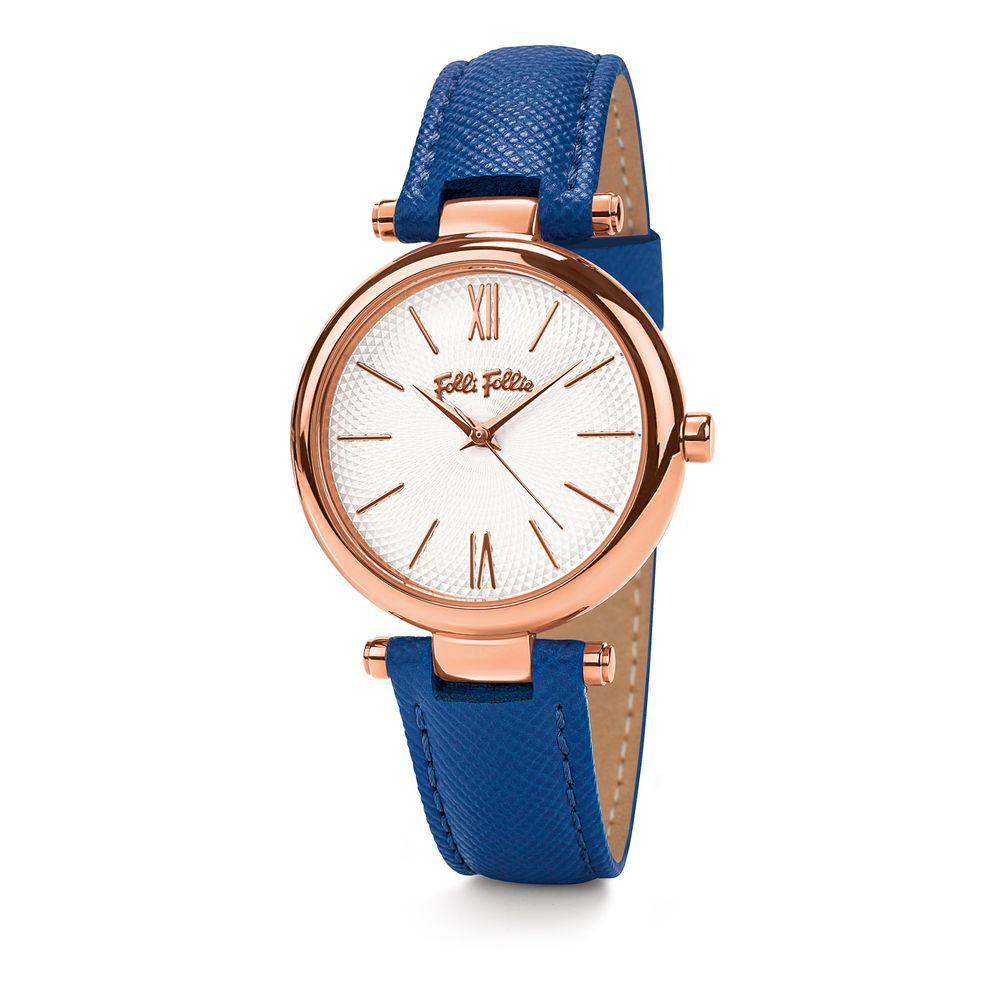 Folli Follie Blue Leather Watch - Arichezz.store