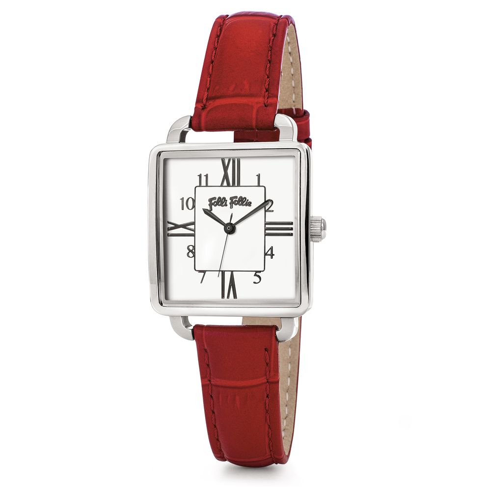 Folli Follie Red Leather Watch - Arichezz.store