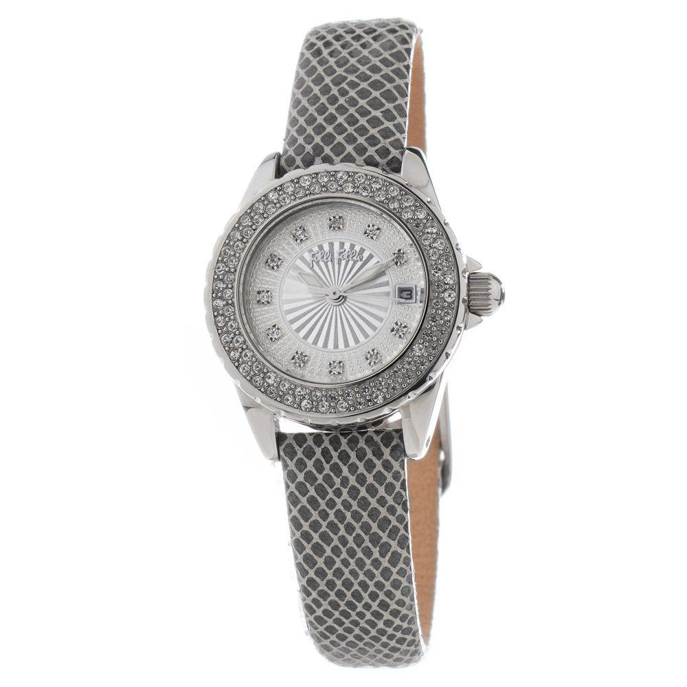 Folli Follie Gray Leather Watch - Arichezz.store