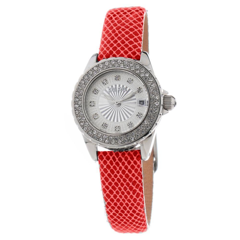 Folli Follie Red Leather Watch - Arichezz.store