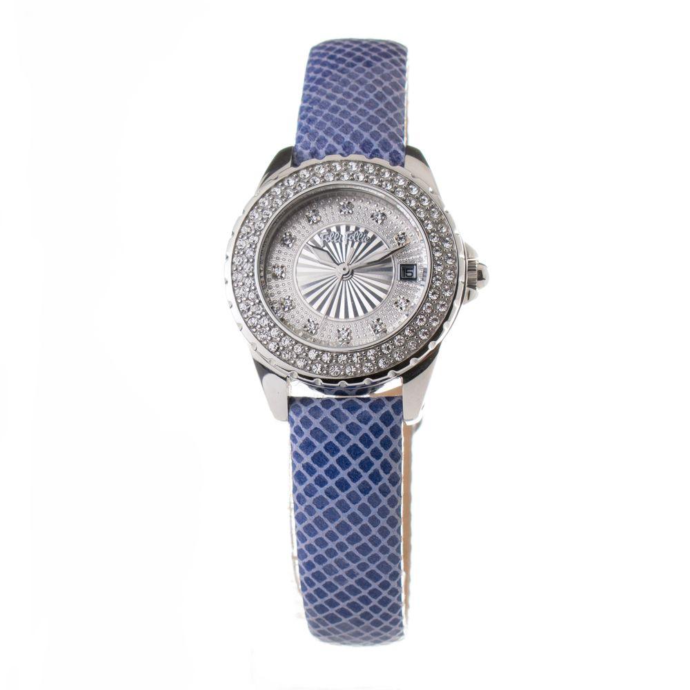 Folli Follie Blue Leather Watch - Arichezz.store