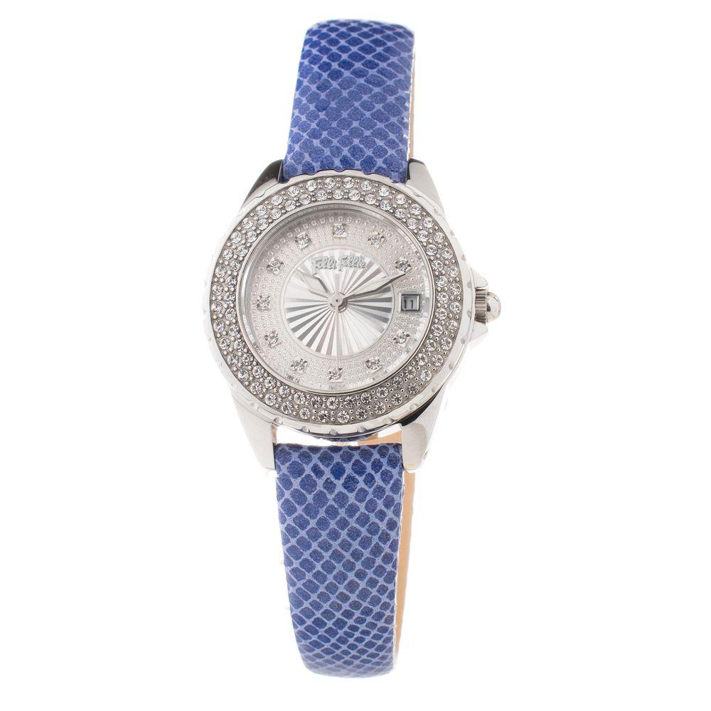 Folli Follie Blue Leather Watch - Arichezz.store