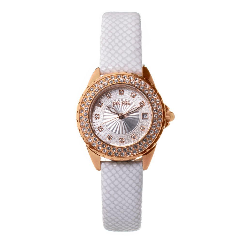 Folli Follie White Leather Watch - Arichezz.store