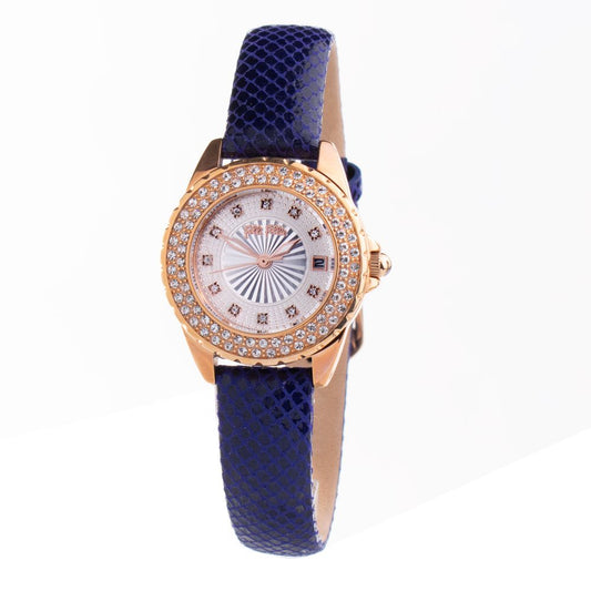 Folli Follie Blue Leather Watch - Arichezz.store