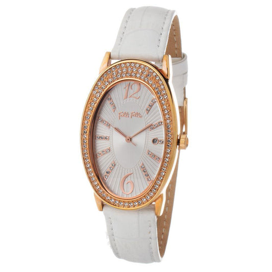 Folli Follie White Leather Watch - Arichezz.store