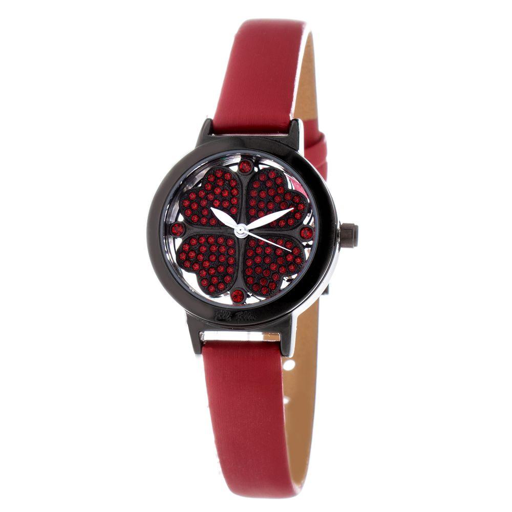 Folli Follie Red Leather Watch - Arichezz.store