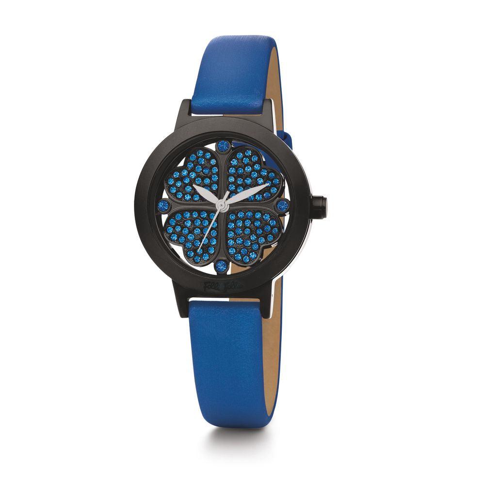 Folli Follie Blue Leather Watch - Arichezz.store