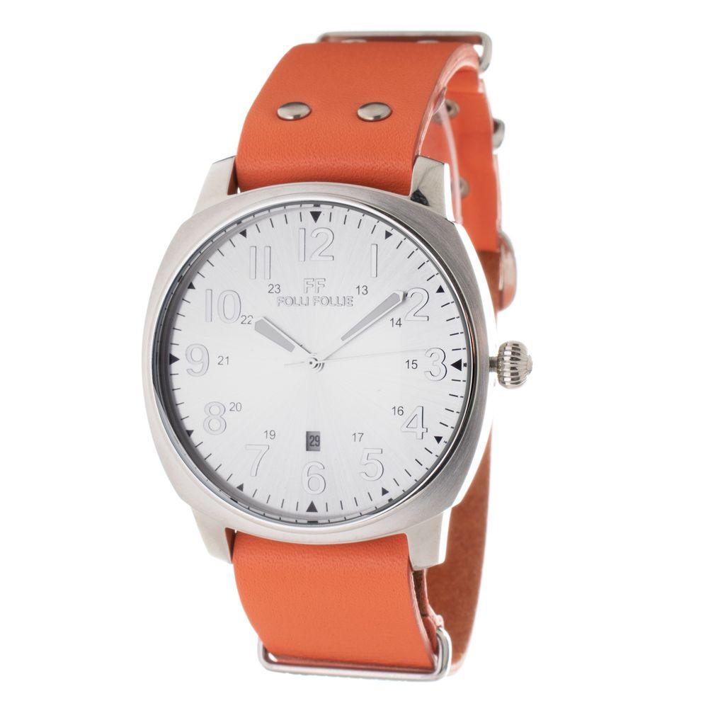 Folli Follie Orange Leather Watch - Arichezz.store