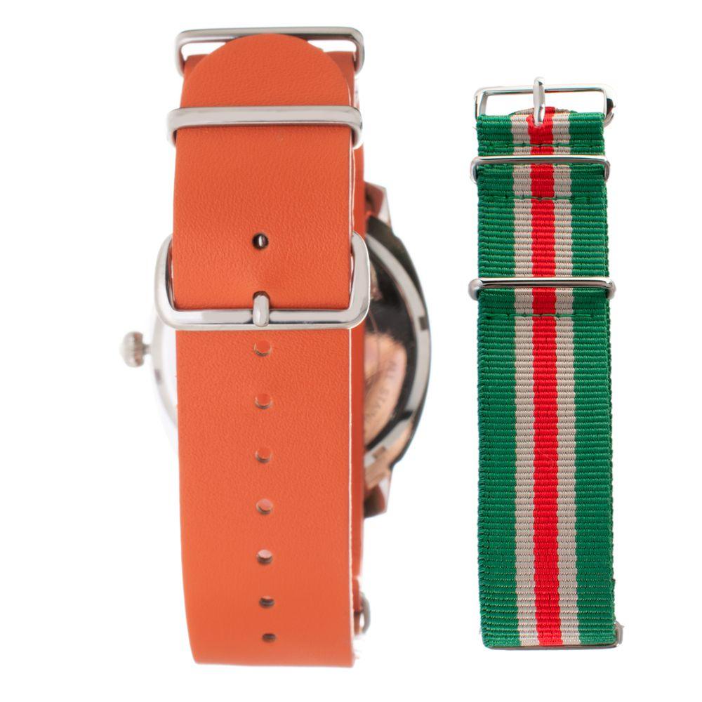 Folli Follie Orange Leather Watch - Arichezz.store