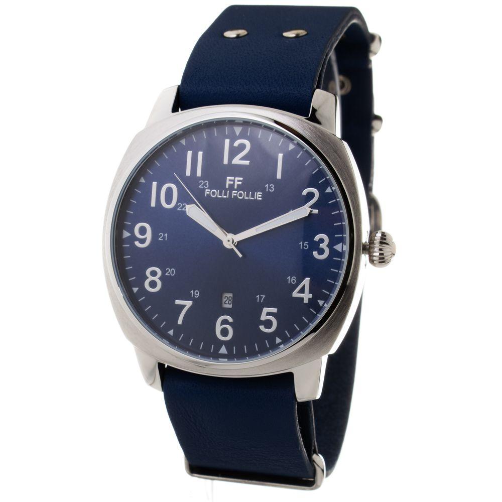 Folli Follie Blue Leather Watch - Arichezz.store