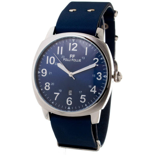 Folli Follie Blue Leather Watch - Arichezz.store