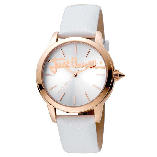 Just Cavalli White Leather Watch - Arichezz.store