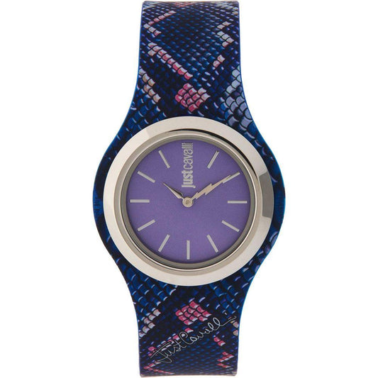 Just Cavalli Purple Silicone Watch - Arichezz.store