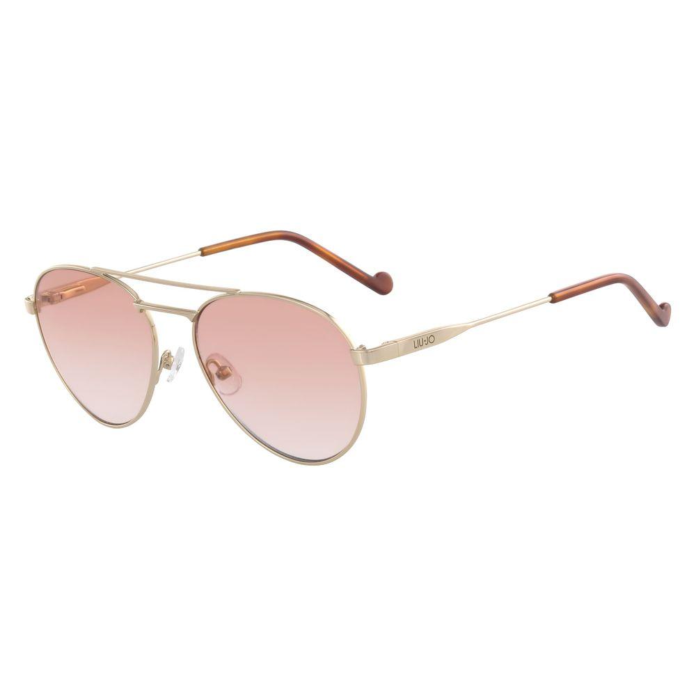 Liu Jo Gold Metal Sunglasses - Arichezz.store